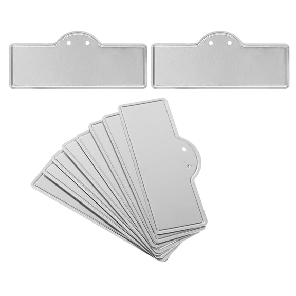 WRITWAA 10Pcs Aluminum Plant Labels Metal Tags for Gardening Silver Lightweight Durable