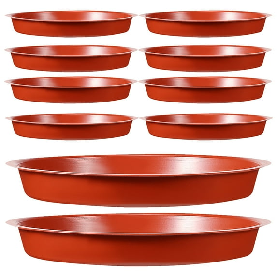 10 Pcs Plant Tray Pot Saucer Bonsai Catch Water Pp