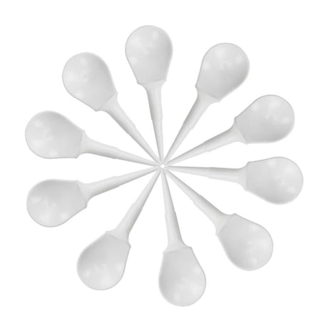 10 Pcs Plastic Anti-Slice Golf Tees Chair-shaped Tees Divot Tools White