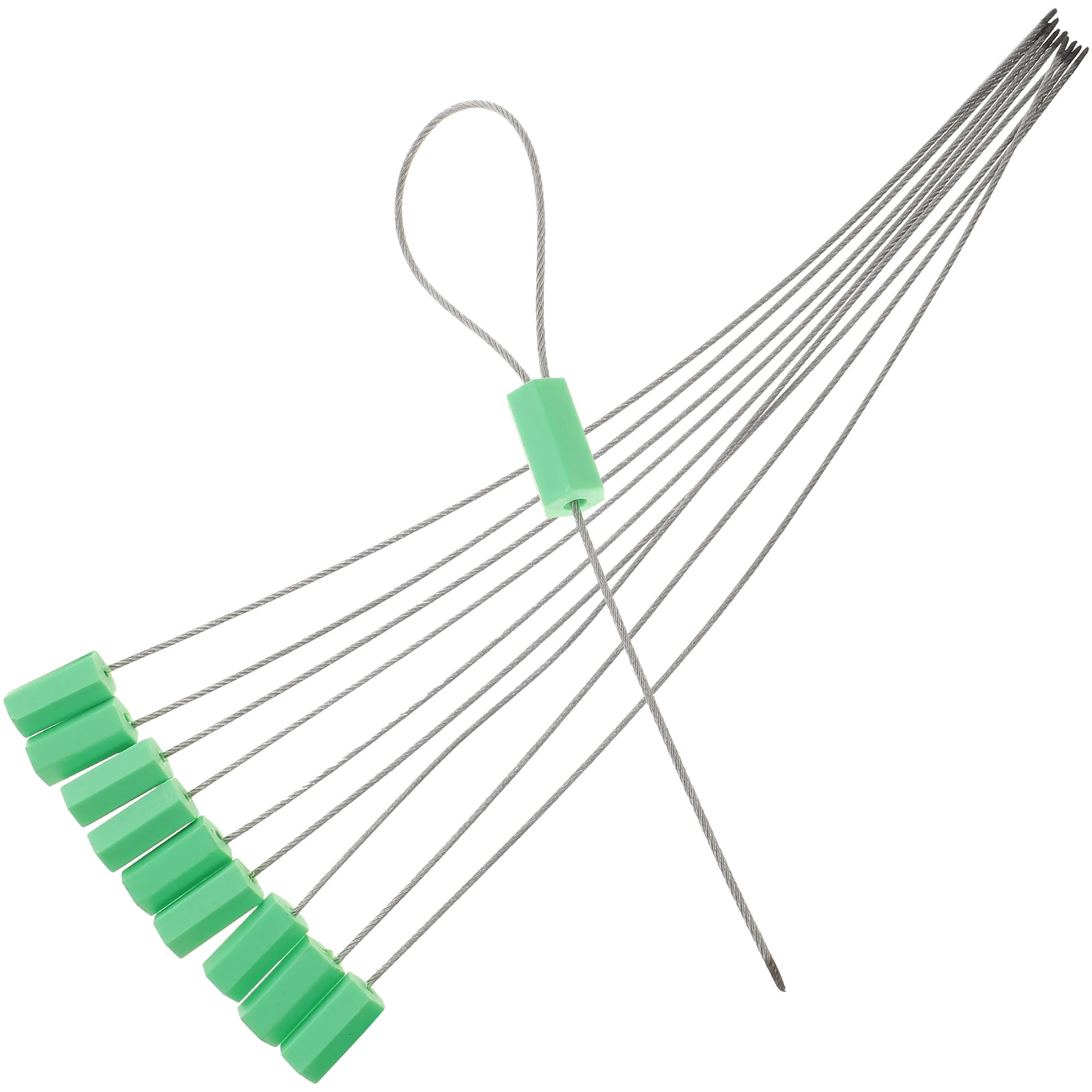 10 Pcs Plastic AntiUnpacking Strip Cable Tags Tight Safety Zip Ties