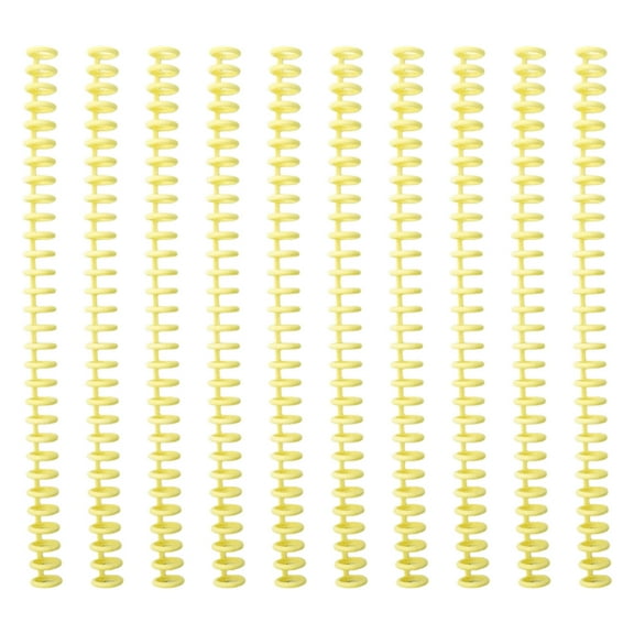 10 Pcs Plastic Binding Combs Colorful Comb Binding Spines with 30 Rings Easy to Open for Files and Documents