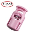 thumbnail image 1 of 10 Pcs Plastic Cord Locks,Single Hole Spring Toggle Stopper,Cord Stops Fastener Toggles,for Sweatpants Hat Hoodie String Clip Elastic Shoeslace Lock Swim Goggles Replacement Accessories,Pink, 1 of 7