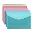 10 Pcs Plastic Envelopes,Transparent Filing Envelopes,Plastic File ...