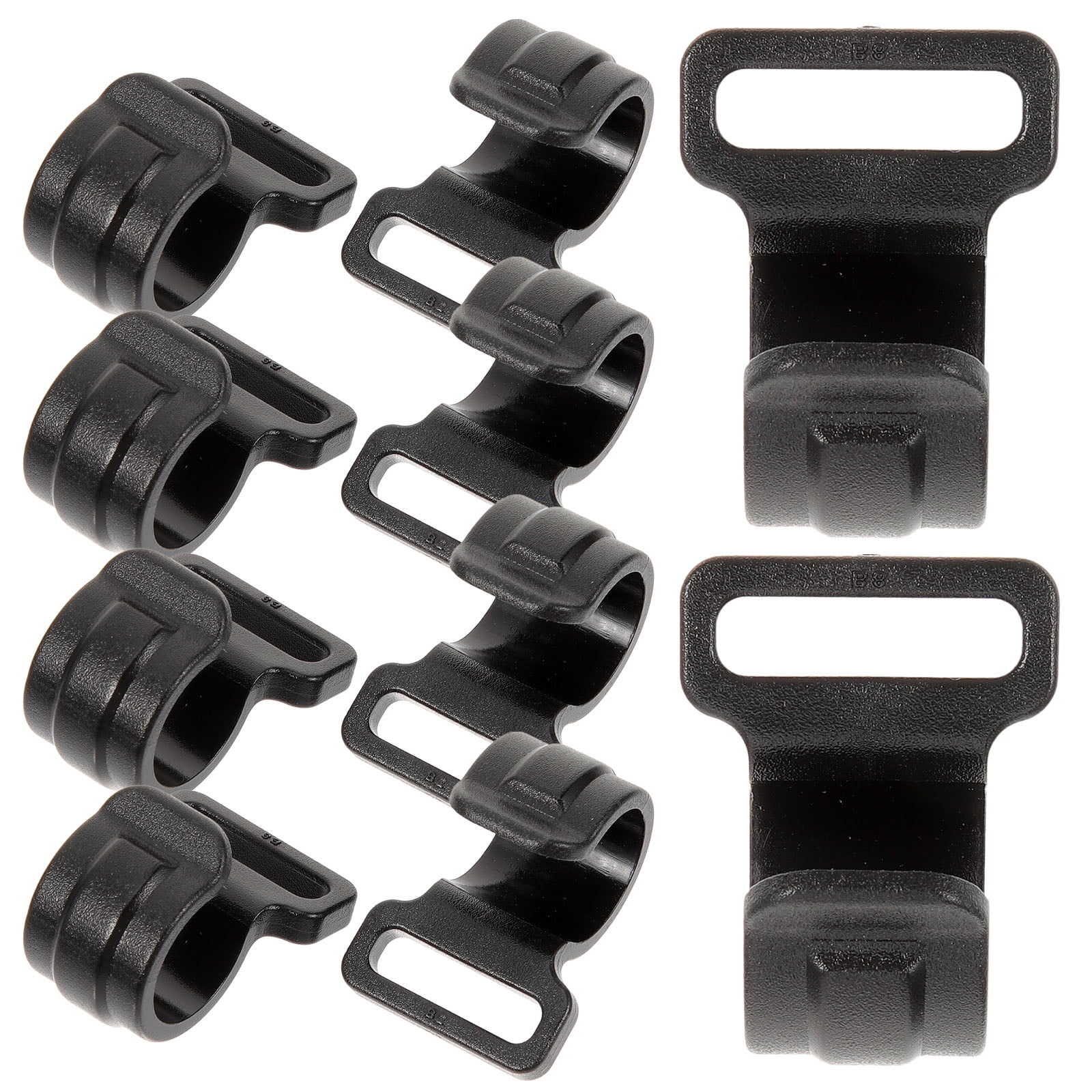 10 Pcs Plastic Hook Tent Pole Hooks Camping Curtain Coat Hanger Hitches