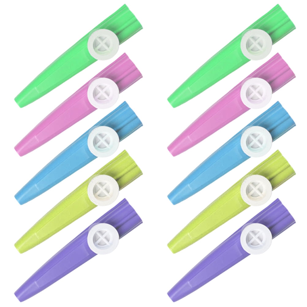 10 Pcs Plastic Kazoo Performance Kazoos Musical Instruments Kids Toy