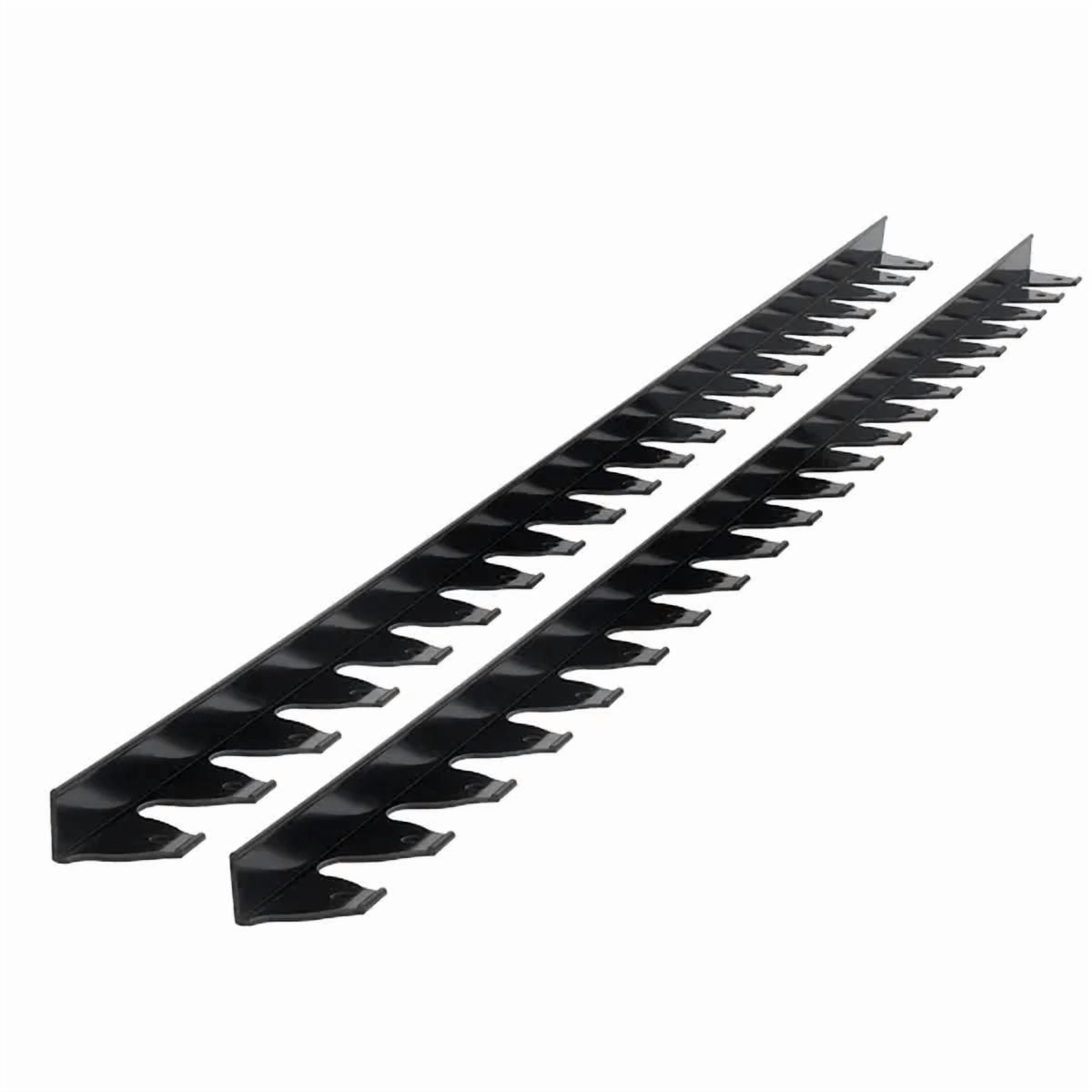 10 Pcs Plastic Landscape Edging Border,6 ftx1.6 in,Ideal for Flowerbeds and Lawn Edgings with 60 Spikes,Sun-Resistant and No Dig Garden Divider