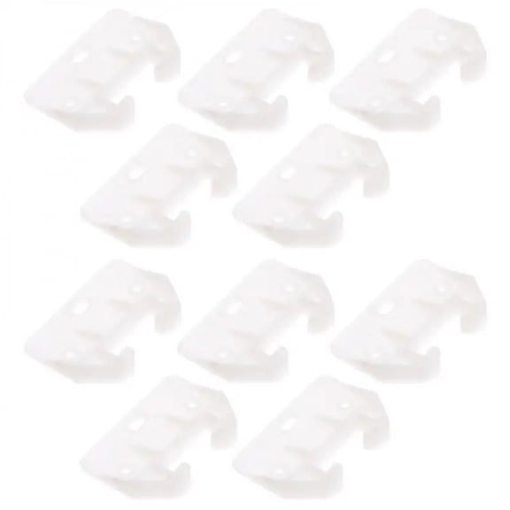 10 Pcs Plastic Latch Drawer Guide Replacement Parts for Furniture Slide Cabinet Guides Bottom Glides Track Drawers