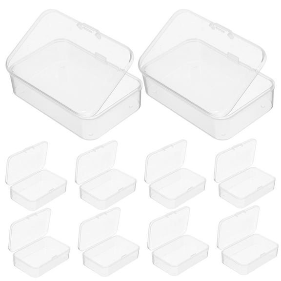 10 Pcs Plastic Storage Containers for Clothes Organizer Boxes Packing Rectangle