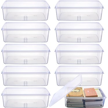 30 PCS Clear PVC Zipper Storage Bags - 15x11x4 Inch Transparent Organizer Bags