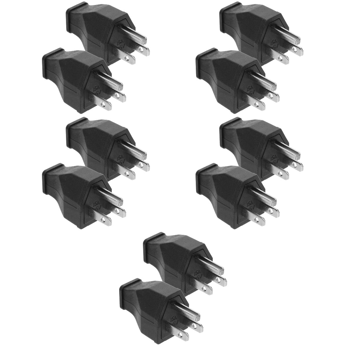 10 Pcs Plug Extension Cord Grounding Plug Lock Male Plug USA 50 Amp