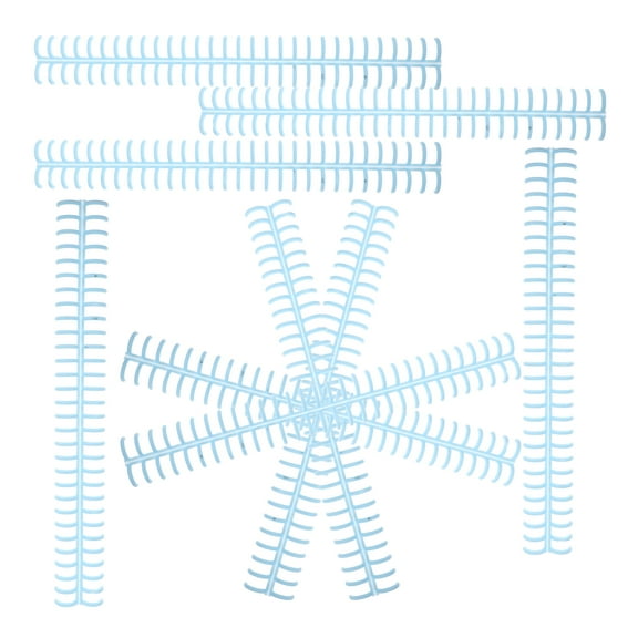 OFFIGAM 10Pcs Blue Plastic Loose Leaf Rings for Document Binding