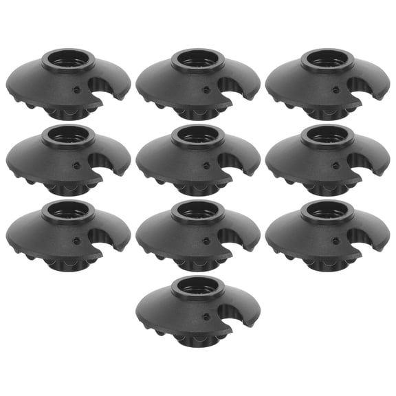 Protective Caps for Cane Trekking Pole Tips Made of Durable Plastic Black Color Fits Most Poles