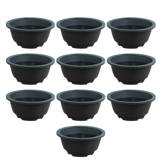 10 Pcs Pots for Plants Flower Outdoor Round Succulent Cachepot Bonsai Cactus Abs