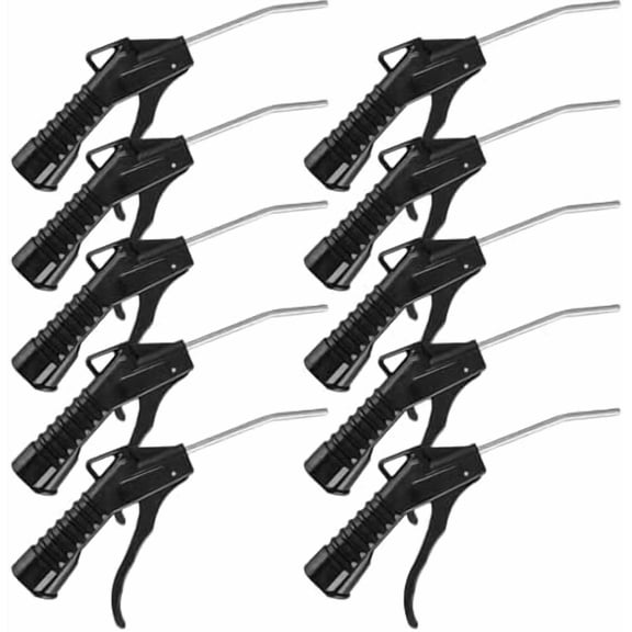 10 Pcs Power Air Nozzle Blower Gun with Black Pistol Grip Compressor Air Blow Tool Accessories for Household Industrial Mechanics$$Tools & Hardware Other