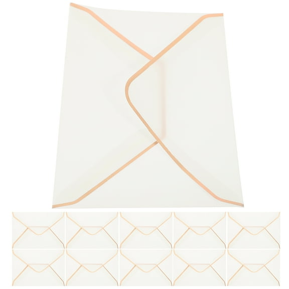10 Pcs 5x7 Printer Paper Envelopes for Invitations, Cards, Business Use, Valentines Day, Bride, Portable and Pretty Stationery