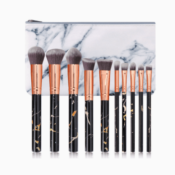 10 Pcs Professional Makeup Brushes Set for Eye and Face, Premium Eye Makeup Brushes Soft Makeup Brushes