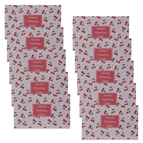 10Pcs Double-Sided Polishing Cloths Gold Silver Jewelry Cloth