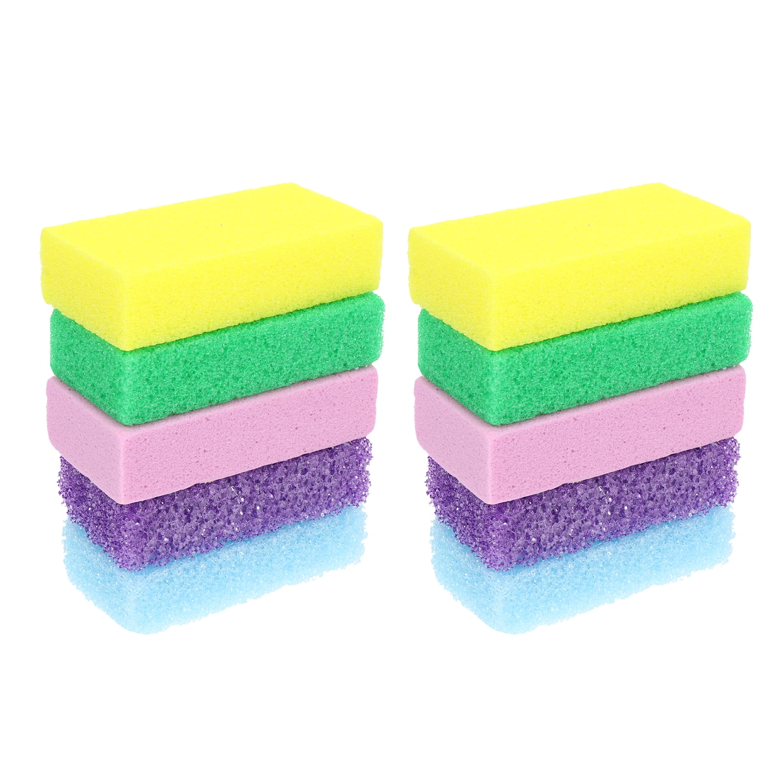 10 Pcs Pu Foam Pumice Stone Sponges Scrubber Pedicure - Walmart.com