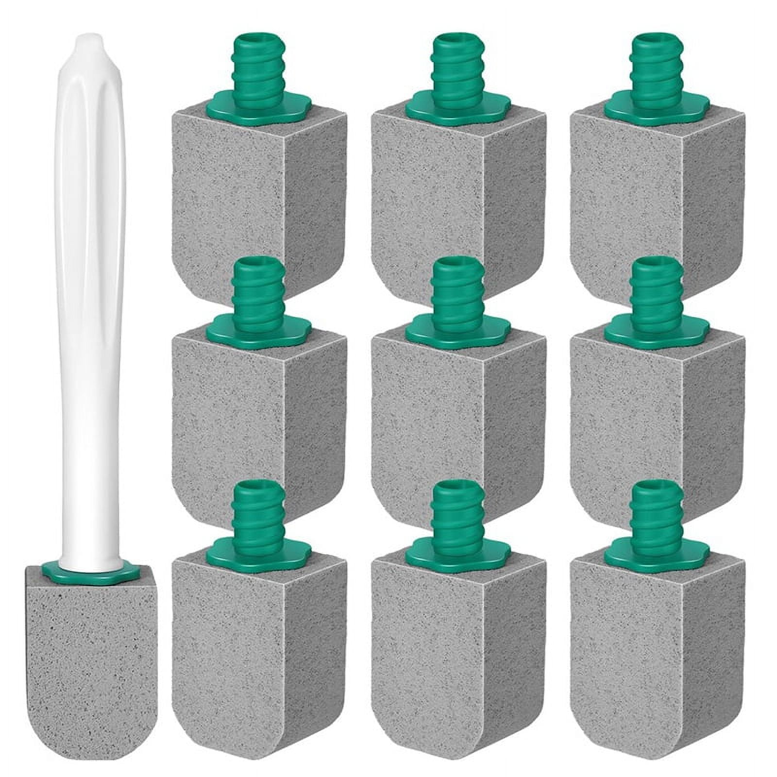 2 Pcs Pumice Toilet Bowl Brush, Pumice Stone With Long Handle, Toilet Stone Brush For Bath Grout Pool Kitchen Tubs Showers, Pumie Scouring Stick, Scrubber For Hard Water Ring Stains And Limescale - View #5