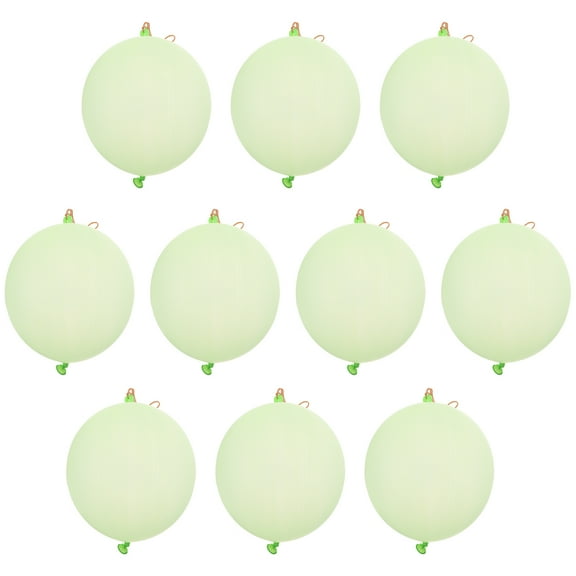 10 Pcs Punch Balloons Ballons for Party LED Green Toy Child