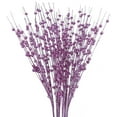thumbnail image 1 of 10 Pcs Purple Artificial Glitter Berry Stems Christmas Decorations, 20 Inch Christmas Picks Decorative Bead Sticks Glittery Twigs Branches Ornaments for Christmas Tree Vase, 1 of 7