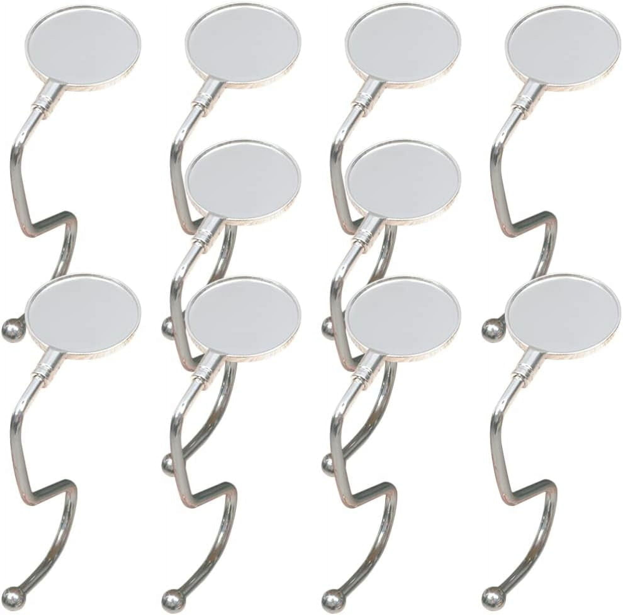 10 Pcs Purse Hooks Table Desk Hanger Holder, Under Counter