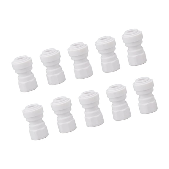 10 Pcs Quick Connect Fittings 3/8 Inch / 0.95 cm Premium Plastic Water Line Tubing Connector for Beer Brew Winery System