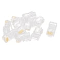 thumbnail image 1 of 10 Pcs RJ45 Network Cable Modular Plug Cat5 CAT5e 8P8C Connector End, 1 of 1