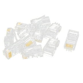 10 Pcs RJ45 Network Cable Modular Plug Cat5 CAT5e 8P8C Connector End