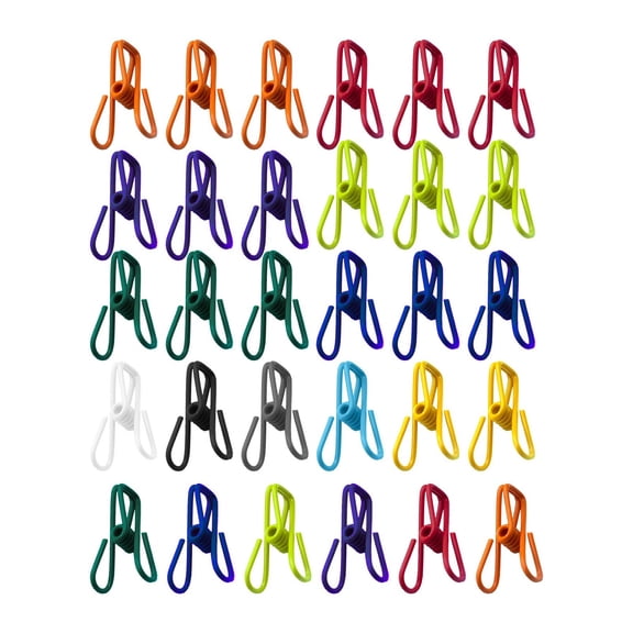 10 Pcs Random Colors Chip Clips Utility PVC-Coated Colored Steel Clip for Sealing Food 1.97 Inch Small Metal Chip Clips Assorted Chip Bag Clips Utility Clothesline Clip Food Clips and Bag Clips
