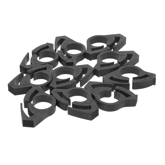 FOMIYES 10Pcs Adjustable Nylon Hose Clamps with Double Row Teeth for Secure Fit