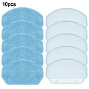 10 Pcs Removable Mop Cloth for ZCWA BR150/BR151,ONSON BR150/BR152 Robot Vacuum Cleaner Highly Absorbent Cleaning Cloth