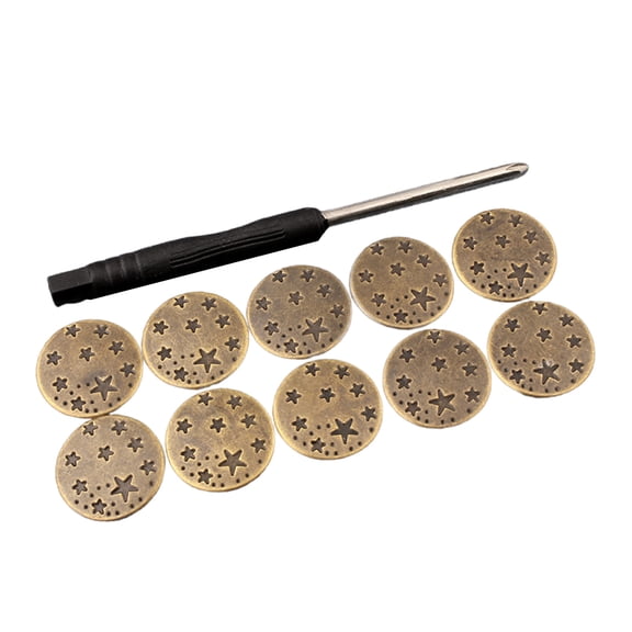 10 Pcs Replacement Buttons 17mm Jeans Buttons Trousers Buttons Waistband Button for Quick Installation on Pants