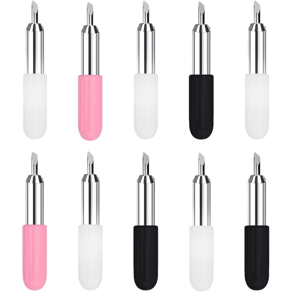 10 Pcs Replacement Cutting Blades for Cricut Joy  5 Pcs 45 Standard Fine Point Blade + 3 Pcs 60 Deep Cut Blade + 2 Pcs 30 Shallow Cut Blade  Vinyl Plotter Cricut Blades Accessories 3.0mm