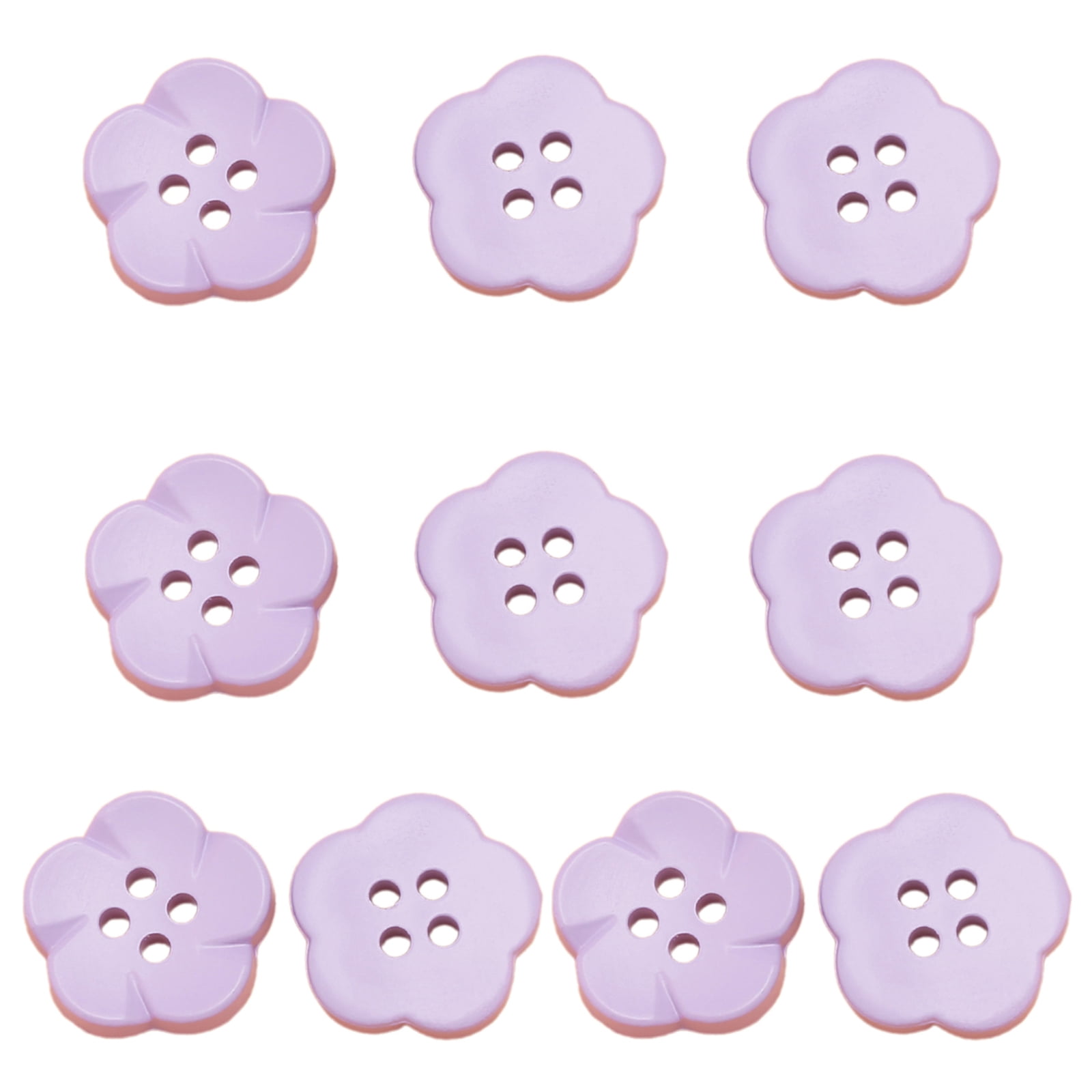 10 Pcs Resin Button 4-Hole Buttons Coat Buttons Sewing Buttons Flower ...