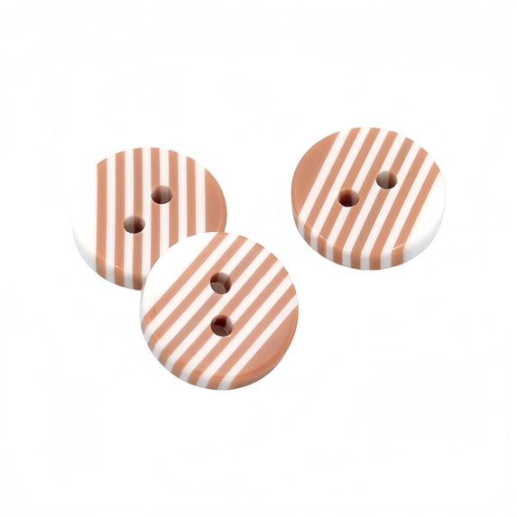 10 Pcs Resin Striped Buttons 2 or 4 Holes Flat Resin Sewing Buttons ...