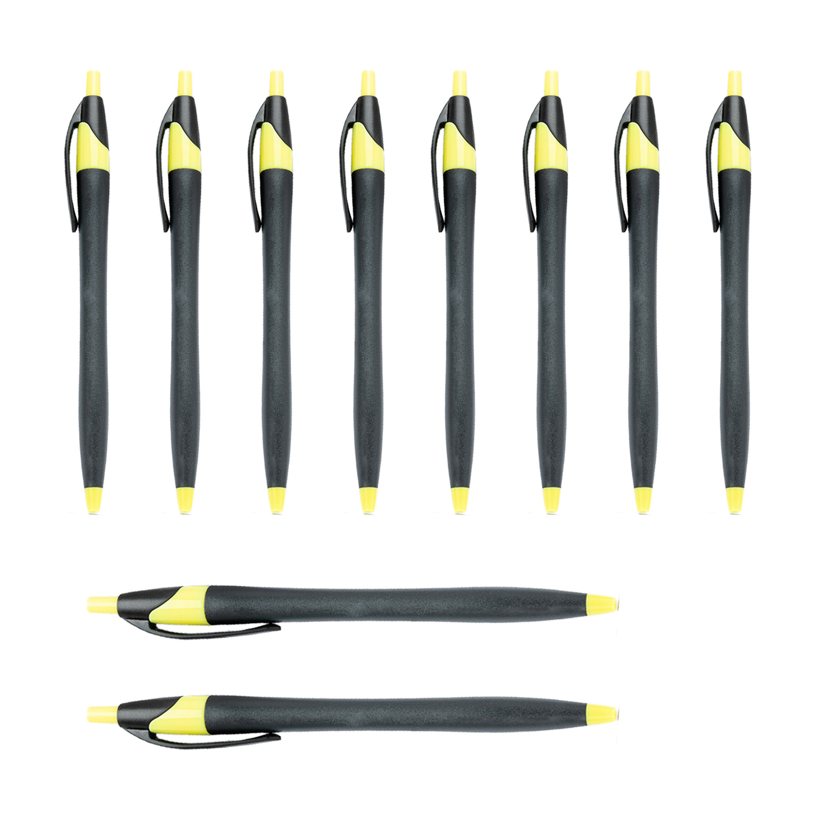 10 Pcs Retractable Ballpoint Pen 1.0mm Writing Pen Plastic Ballpoint ...
