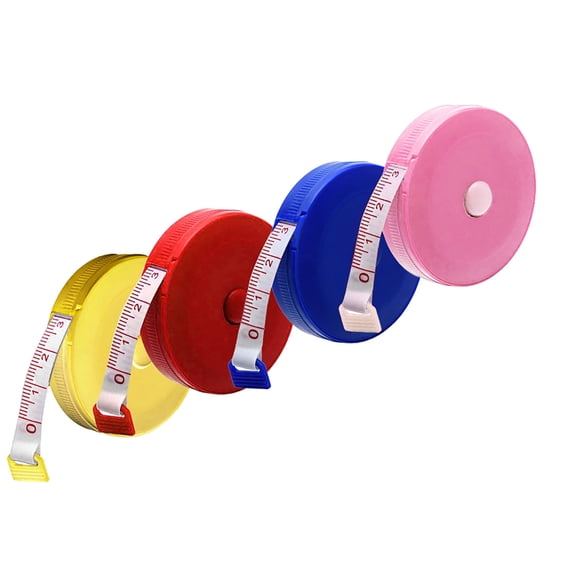 10 Pcs Retractable Tape Measure,Soft Measuring Tape For Body Fabric Sewing Tailor Cloth Knitting,Retractable Tape Measure,Sewing Tape Measure Retractable,Small Measuring Tape,Random Color