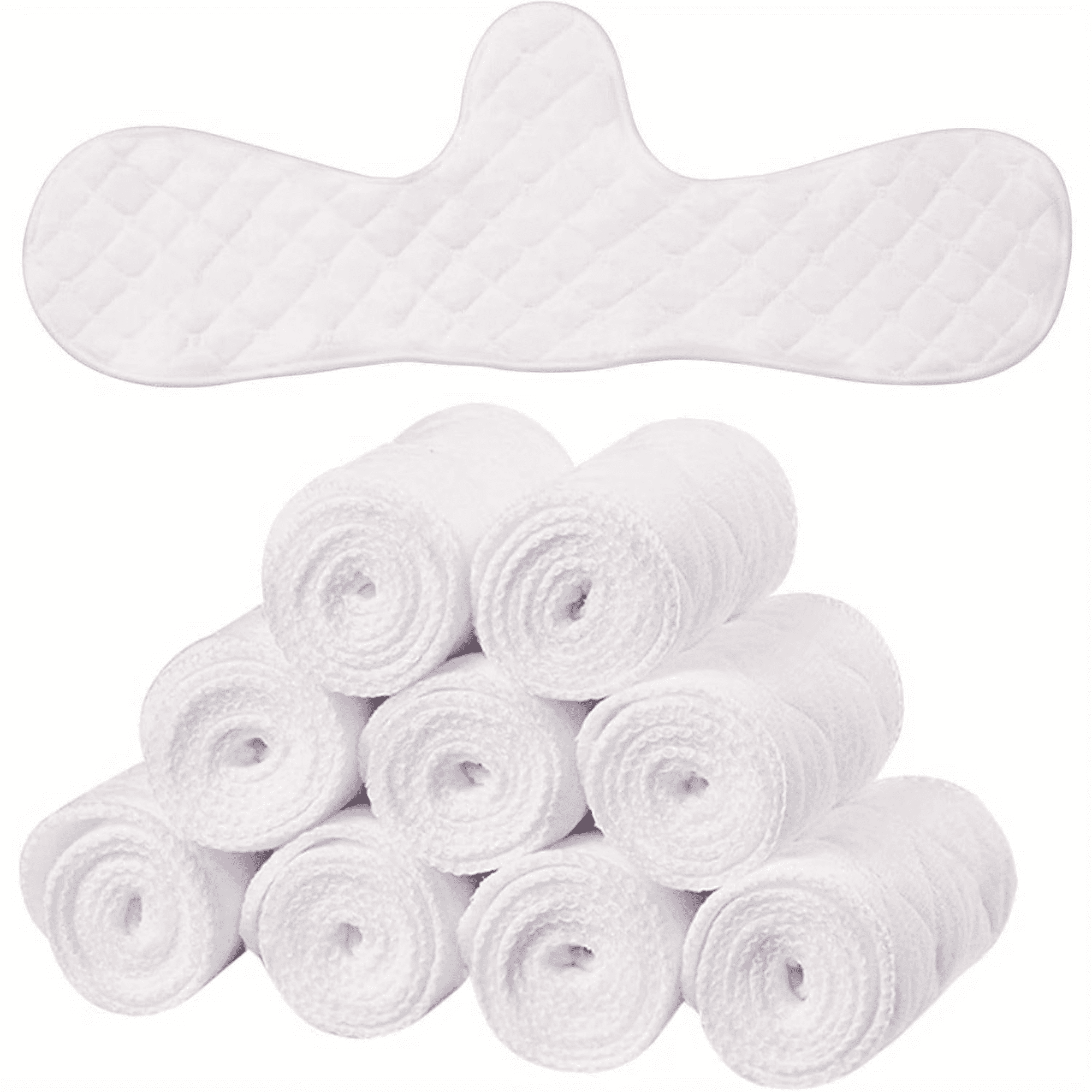 10 Pcs Reusable Cotton Bra Liners for Sweat Rash Liners Under Breasts ...