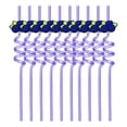 thumbnail image 1 of 10 Pcs Reusable Party Favors Straws, Silly Fruit Swirly Plastic Drinking Straws for Woodland Birthday Party Supplies, Kids Fruit Decorations, 1 of 7