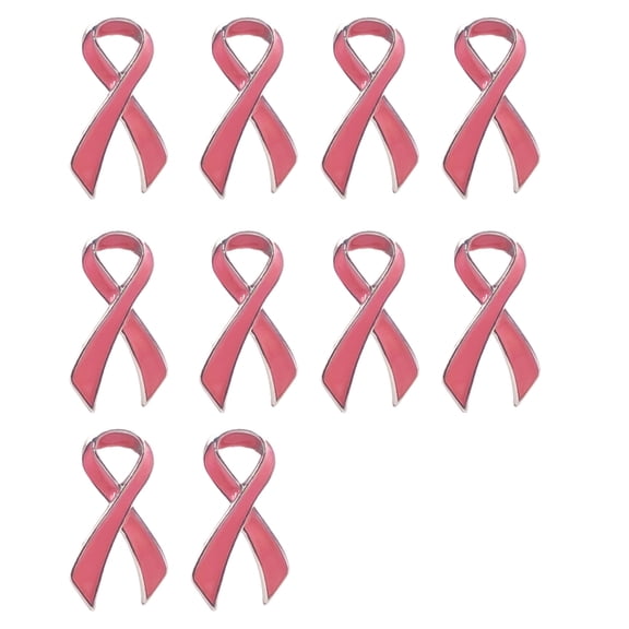10 Pcs Ribbon Pins Hope Pins Ribbon Brooches Lapel Pins For Fundraising Drives And Diseases Prevention Campaigns