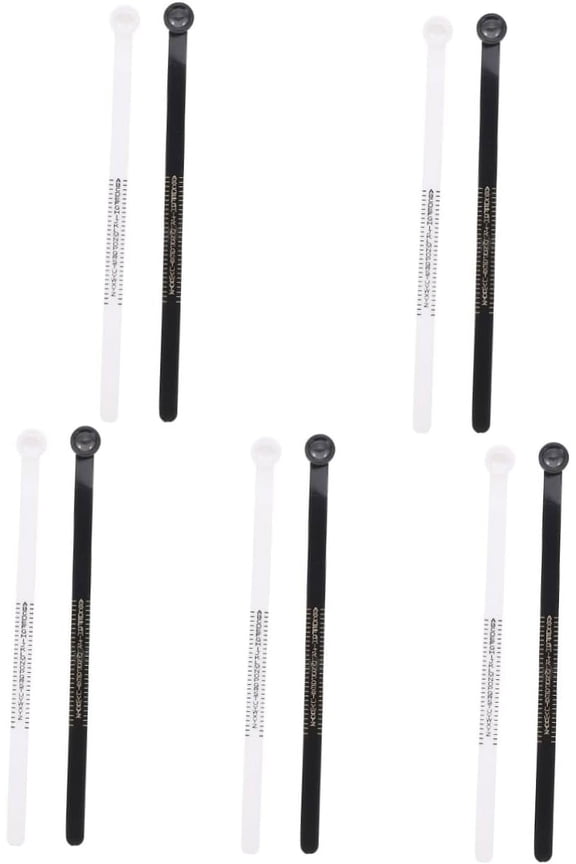 10 Pcs Ring Measurement Power Supply Ring Sizing Measure Gauge for Rings Finger Circumference Man