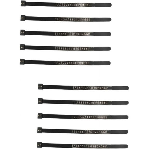 10 Pcs Ring Measurement Tool Ring Gauge Sizer Marble Wrapping Ring Measure Stick Womens Band Rings Ring Gauge Belt Womens Tools Blank Cards Ring Sizers Men Ring Set Man