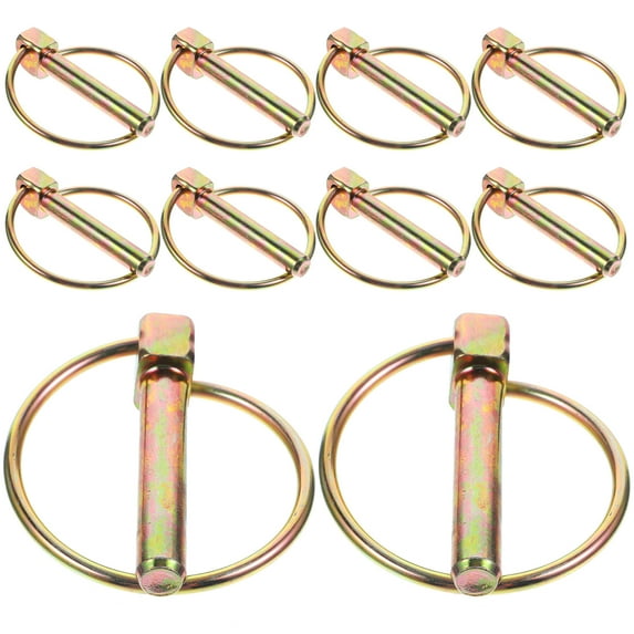 KAKOWELY Galvanized Steel Ring Shape Pin for Trucks 10Set 2.16X1.97X0.51in