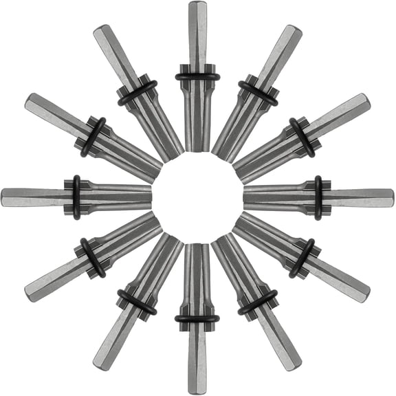 10 Pcs Rock Splitting Wedges, Masonry Chisels, 5/8 Inch Wedge and Feather Shims, Heavy Duty Rock Splitting Wedges for Marble Rocks Concrete Granite