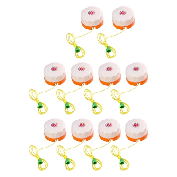 NIAIZEK 10pcs Orange Plastic Ceiling Fan Pull Chain Switch Replacement Accessories and Easy to Install