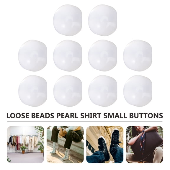 10 Pcs Round Buckle Sewing Buttons Decorative Buttons Replacement Snap Buttons DIY Accessory Slant Holes Buttons