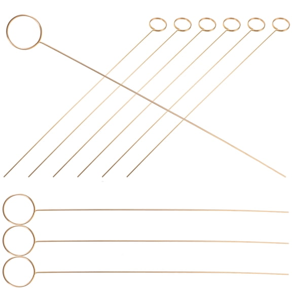 10 Pcs Round Flower Holder Card Stick Memo Wedding Decorations Ornament Cards Sticks for Tables Holders Picks