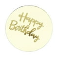thumbnail image 1 of 10 Pcs Round Mirror Engraved Cake Toppers Happy Birthday Acrylic Cupcake Toppers, 1 of 15