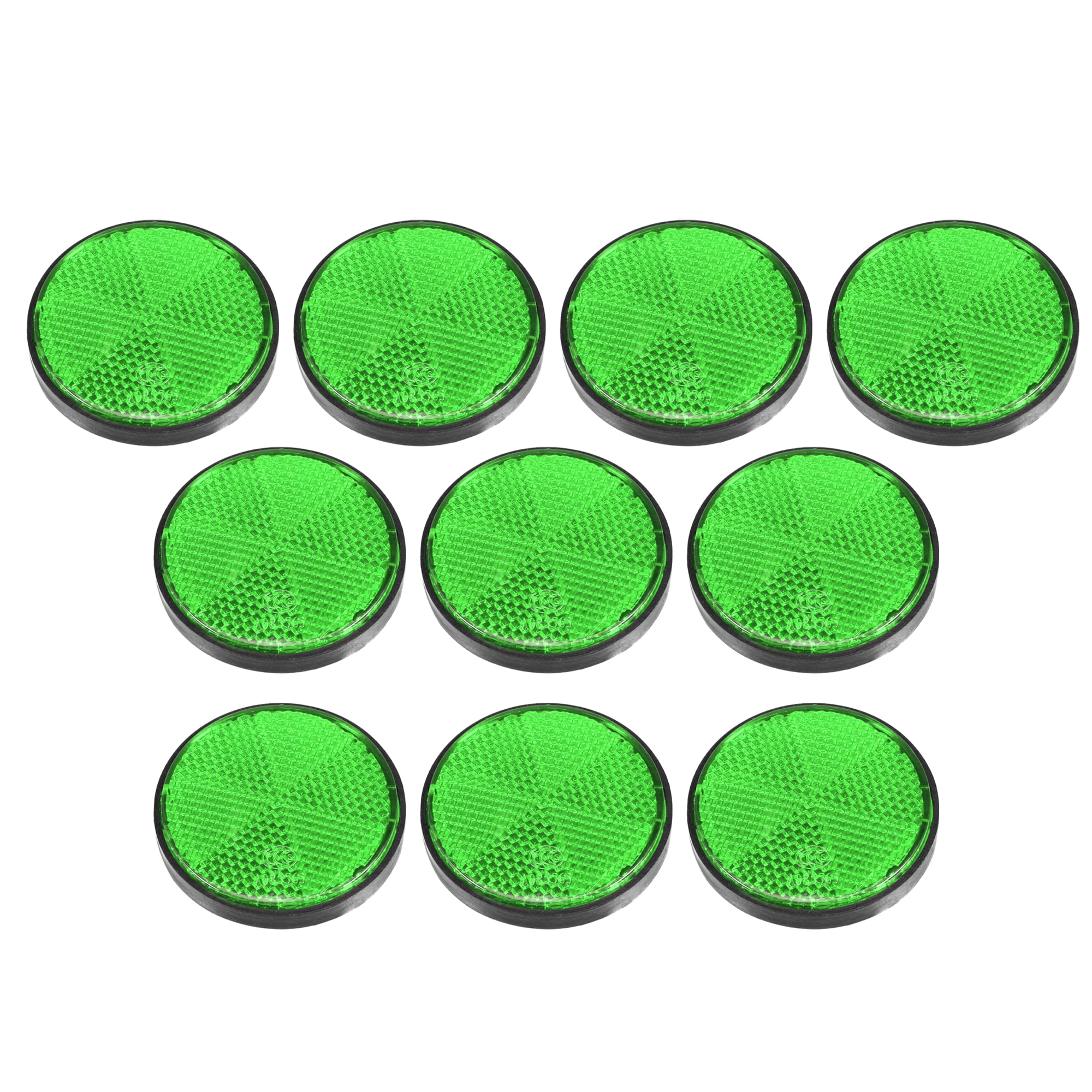 10 Pcs Round Stick-on Safety Spoke Reflective Self Adhesive Reflector ...